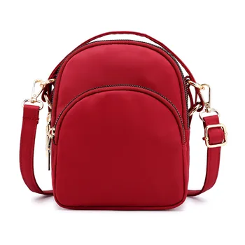 

Women Handbag Messenger Bags Nylon Multi-Layer Zipper Handbag Shoulder Messenger Bag Famous Designer Crossbody Bags Female