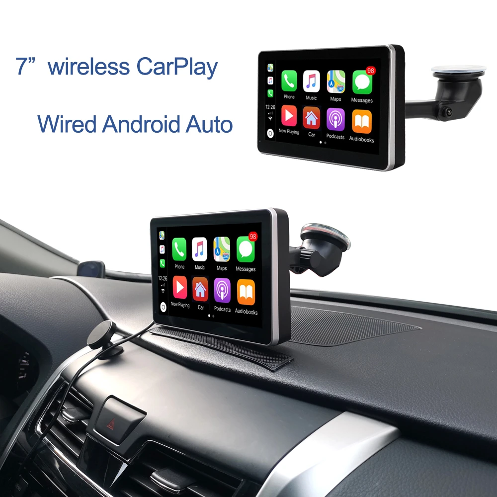 7 Draagbare Draadloze Apple Carplay Bedrade Android Auto Multimedia Bluetooth Navigatiesysteem Voor Lada Vesta Xray Niva Multimedia speler| - AliExpress