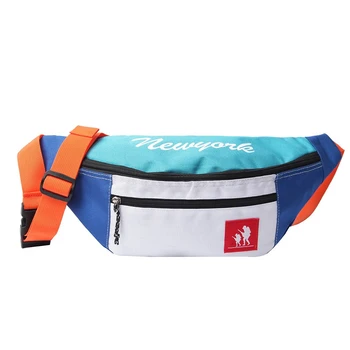 

Aelicy Pack Women's Belt Bag Unisex Double Zipper Bags Wild Canvas Trend Shoulder Crossbody Waist Bag Chest Phone Pouch 1021