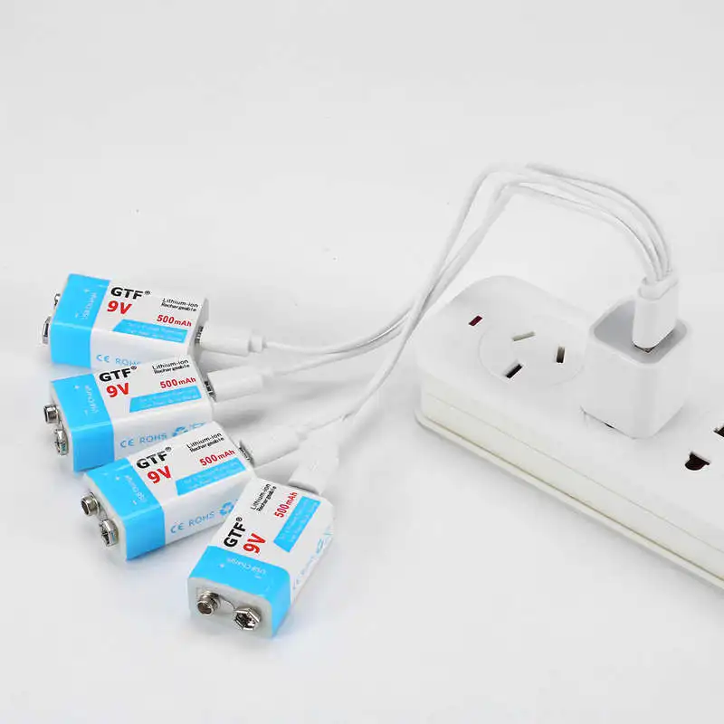 GTF 9V 1000 мА-ч/500 батарея mAh USB Литий-полимерный аккумулятор Перезаряжаемые Батарея USB литий-ионный аккумулятор для игрушки электронный продукт перевозка груза падения