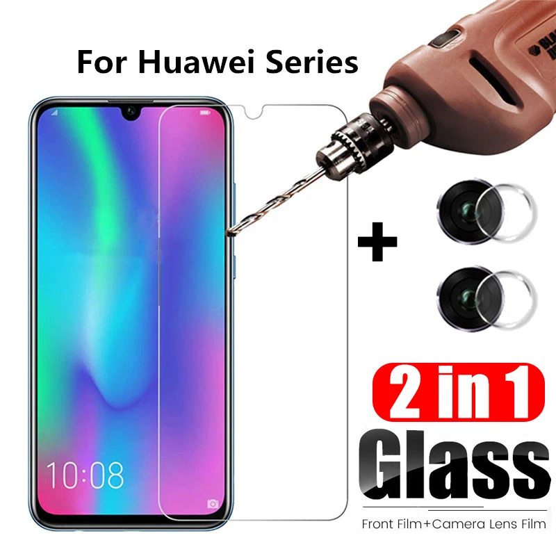 Стекло для объектива камеры 2 в 1 Huawei Honor 10 Lite Защитное стекло 10i закаленное 10lite