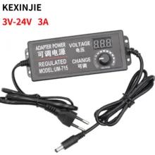 AC 100-220V to DC 3V-12V 3V-24V 9V-24V 2A 3A 5A power adapter Adjustable Supply plug LED Driver display adaptor led strip light