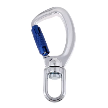 

23KN Auto Lock Rock Climbing Carabiner with Swivel Eye CE Certified