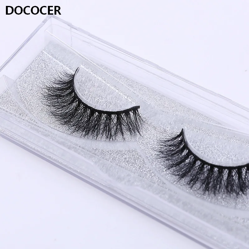 

DOCOCER 3D Mink Lashes Real Mink Natural False Eyelashes Handmade Fake Eye Lashes Extension for Beauty Makeup D112