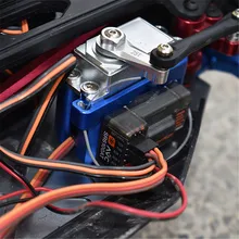 Engrenage de direction en alliage d'aluminium de haute qualité, pièces de mise à niveau de siège fixe Servo pour voiture LOSI 1/10 LASERNUT ténacité ULTRA 4 RC