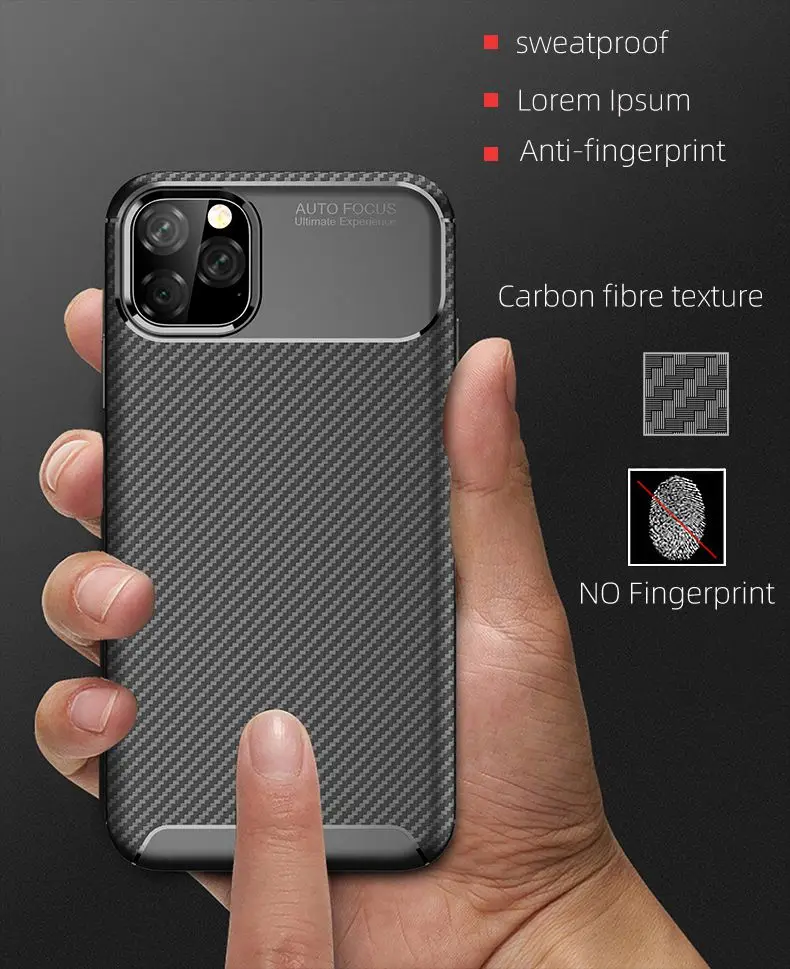 Для iPhone 7 8 Plus Xr углеродное волокно в полоску ТПУ чехол для iPhone 11 Pro Max пылезащитный мягкий чехол X Xs Max противоударный