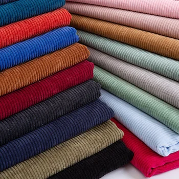 

150cm Embossed Stripes Velvet Fabric Soft Sewing Fabric skin-friendly cotton corduroy fabric for DIY Sewing Crafts Materials
