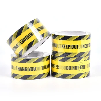 

1Roll DIY School Warning Tape Danger Caution Barrier Remind Work Safety Adhesive Tapes Sticker For Mall Store