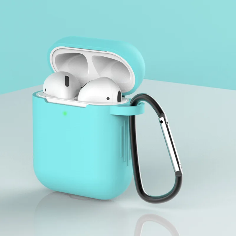 Силиконовый наушник чехол для AirPods 1 2 мягкий Универсальный защитный чехол для Air Pods чехол аксессуары ремешок держатель - Цвет: color 2