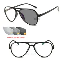 Прогрессивные многофокусные очки с переходом фотохромные солнцезащитные очки для чтения женские очки для чтения с дальним видением FML