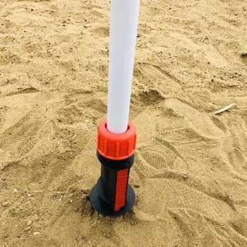 

Portable Accessories Outdoor Camping Heavy Duty Home Garden Storage Holder Plastic Spike Beach Umbrella Sand Spiral Stand
