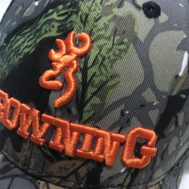 Browning Jungle мужские шапки для взрослых распродажа шапок бионический камуфляж Кепка охотника рыбака Бейсбол Чистый хлопок шляпа