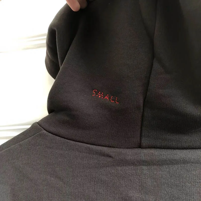 Kanye West/Детские толстовки с изображением призраков для мужчин и женщин; 1:1 повседневные высококачественные толстовки с нашивкой в виде призрака; уличная одежда в стиле хип-хоп; толстовки Kanye West