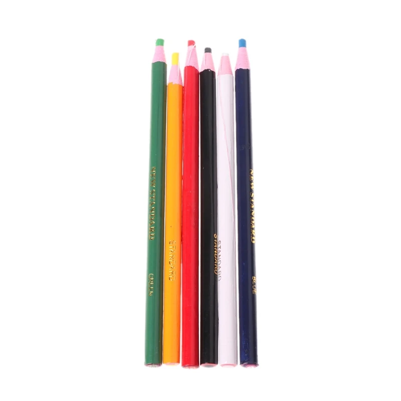 6 Colors Markers For Metal Glass Fabric China Graph Peel Off Grease Wax Pencil L4MD