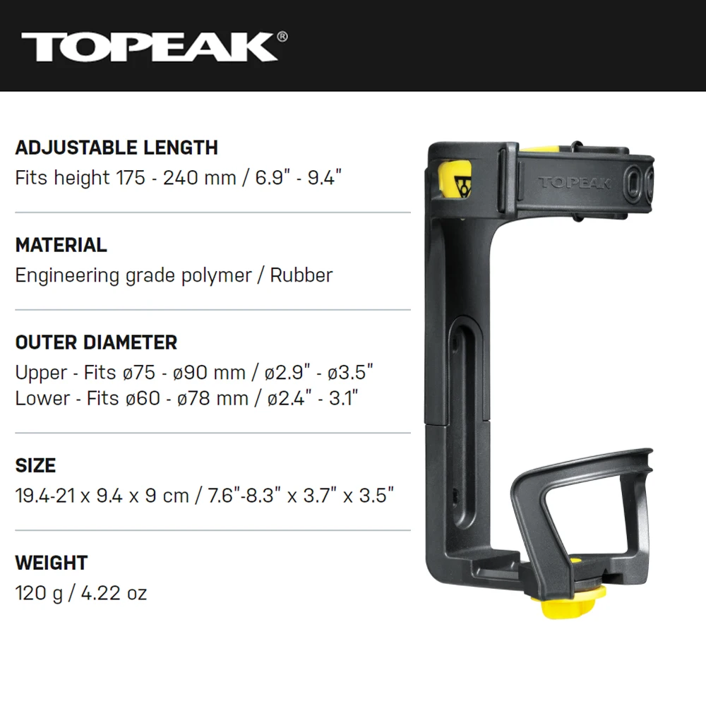 Держатель бутылки Topeak TMD07B для велосипеда регулируемая подставка горного напитка