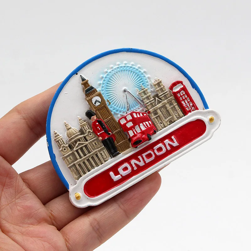 3D Refrigerator Pasted Magnetic World Tourism Souvenir Creative Gifts Fridge Magnets England London Bus Soldier magnetic fridge magnets magnetic sticker magnetic fridge stickers