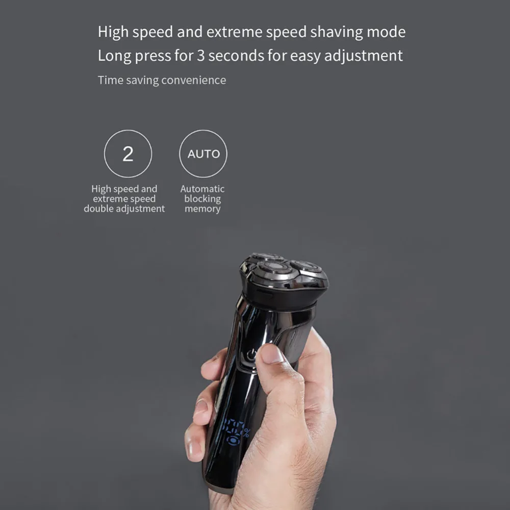Xiaomi So White ES3 Electric Shaver for Men Mijia 3D Smart Control Beard Trimer Razor USB Charging Shaving Machine from Youpin (6)