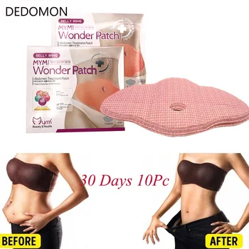 

10 PCS Mymi Wonder Patch Quick Slimming Patch Belly Slim Patch Abdomen Fat burning Navel Stick Slimer Weight Loss Face Lift Tool