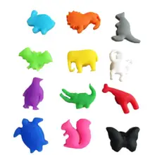 12 шт. силиконовый вино Стекло маркеры милые Животные дизайн очаровывает напитков этикетки маркировка стекло идентификации для вечерние банкет 12 шт. силиконовый вино Стекло маркеры милые Животные дизайн очаровывает напитков этикетки маркировка стекло идентификации для вечерние банкет