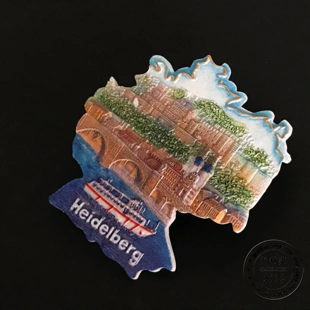 3D пасты для холодильника магнит Koblenz туристические сувениры суонбург Гейдельберг Германия Путешествия Сувенир Пейзаж холодильник магнит