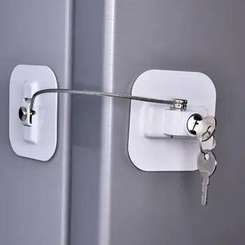 

Child Safety Lock Kids Window Refrigerator Safety Limit Lock For Drawer Door Stainless With Key Baby Protection