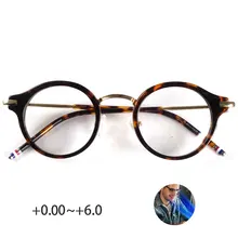 Круглый дизайн анти-синий светильник очки для чтения унисекс