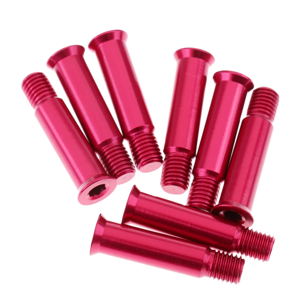 8 pcs INLINE SKATE & Roller Skates Wheel, Axle Screws Bolts / Bearing Spikes 34 mm