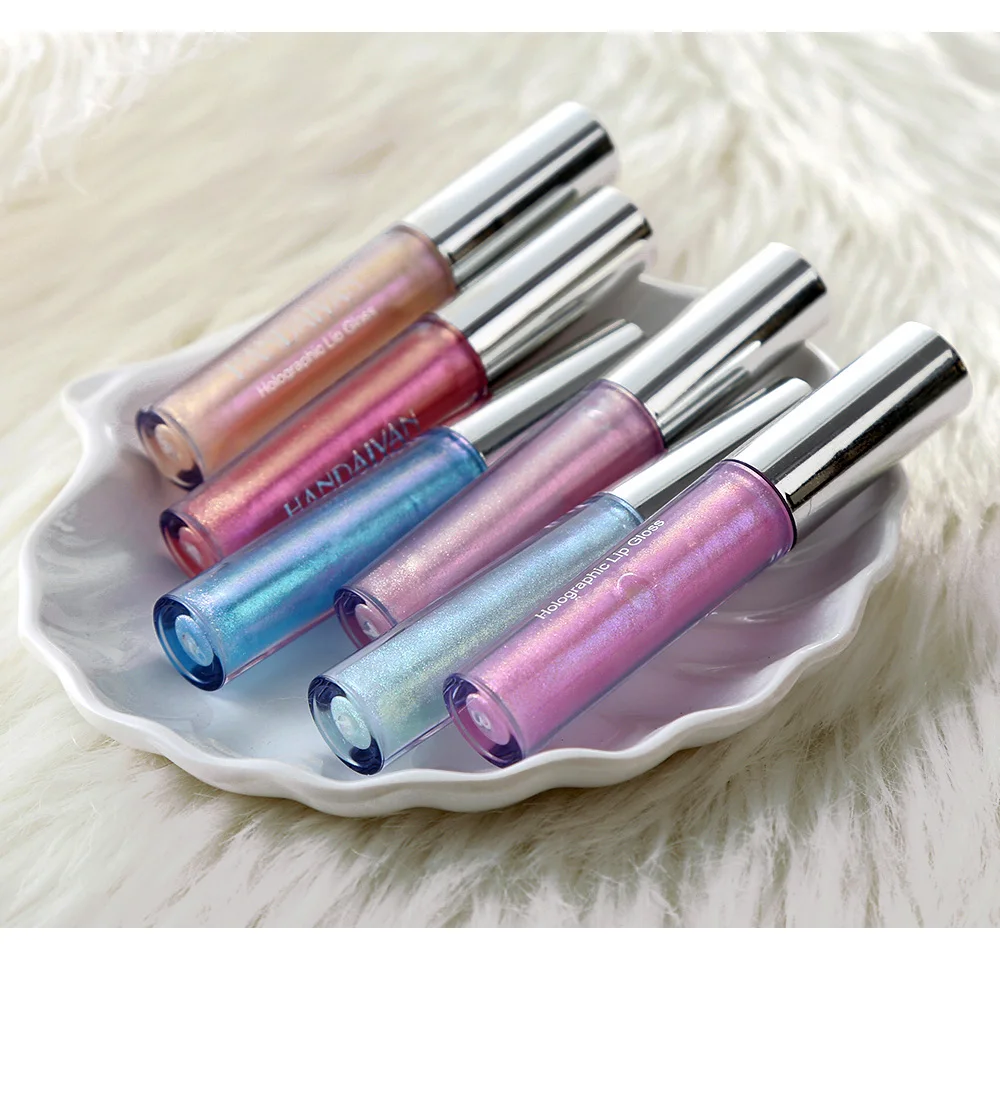 Glitter Liquid Lipstick Crystal Glow Lip Gloss Long Lasting Lip Tint Laser Holographic Lip Tattoo Lipstick Makeup Jelly Pigment