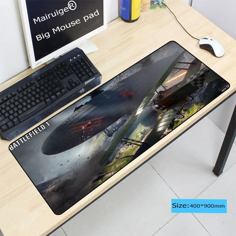 

Battlefield 4 Large Gaming Mouse Pad Gamer Locking Edge Keyboard Mouse Mat Gaming Grande Mousepad for CS GO LOL Dota