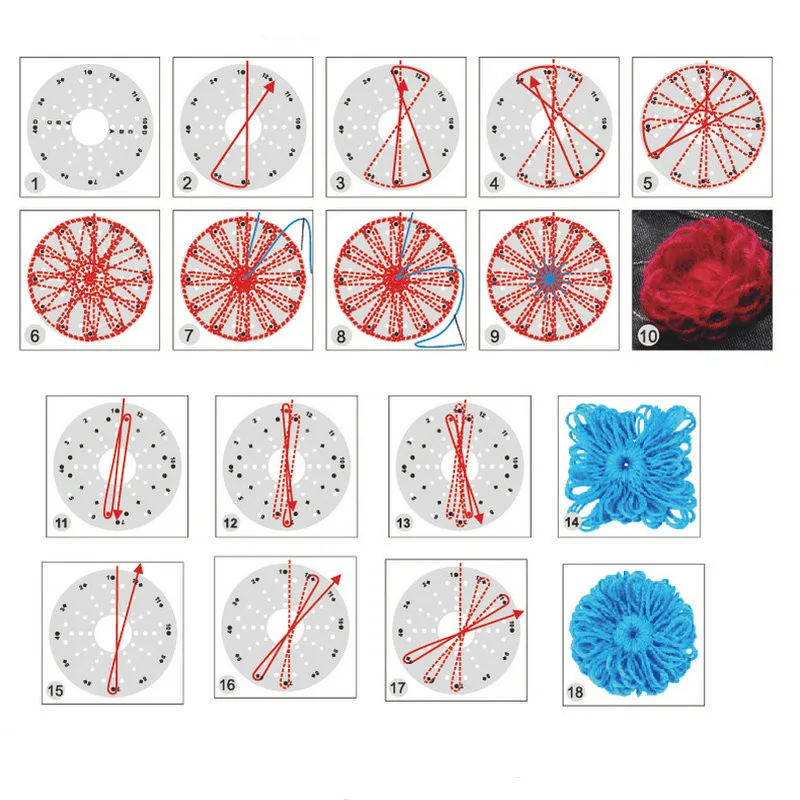 Looen-Brand-Fashion-Color-Round-Loom-Weaver-Kit-For-DIY-Elongated-Knitting-Machine-Bracelet-Weaving-Frame