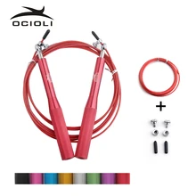 Скакалка для кроссфита, Регулируемая Скакалка для прыжков, тренировочная алюминиевая Скакалка для фитнеса, скоростная Скакалка для тренировок, боксёрские ММА для фитнеса