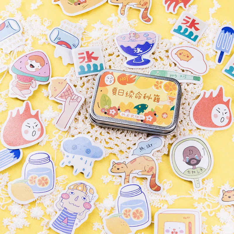 60 шт. милые декоративные наклейки s Kawaii мультяшный стикер для канцелярских товаров Бумажные Клейкие наклейки для детей DIY Скрапбукинг дневники принадлежности
