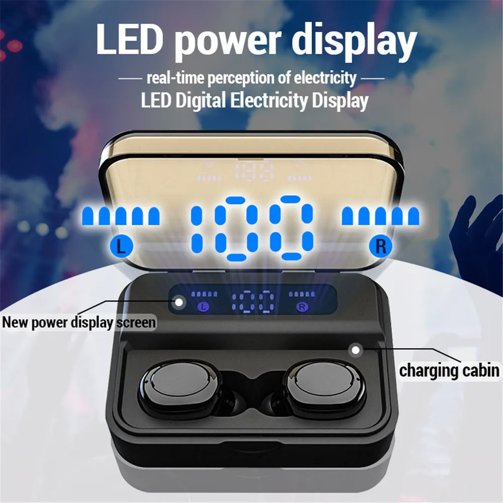Twin True Wireless Bluetooth5 0 Headsets Noise Reduction In Ear HIFI Sound Stereo Earphones For Samsung Huawei iPhone 11 Pro Max