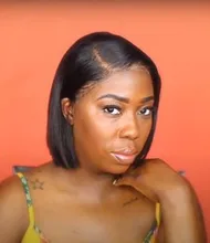 BAISI-peluca Bob brasileña con encaje frontal para mujer, pelucas de cabello humano 4x4 con cierre de encaje, peluca recta, peluca con malla frontal, malla con división Bob