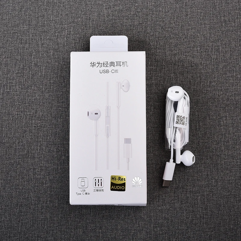 100% оригинальные наушники HUAWEI CM33 Eerbuds USB TYPE C микрофон с регулятором громкости для