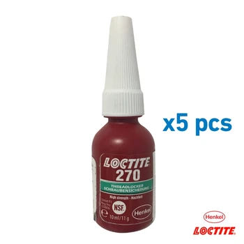 

Loctite 270 High Strength Threadlocker Anaerobic Adhesive Glue 10 ml. Made in Germany (5 pcs)