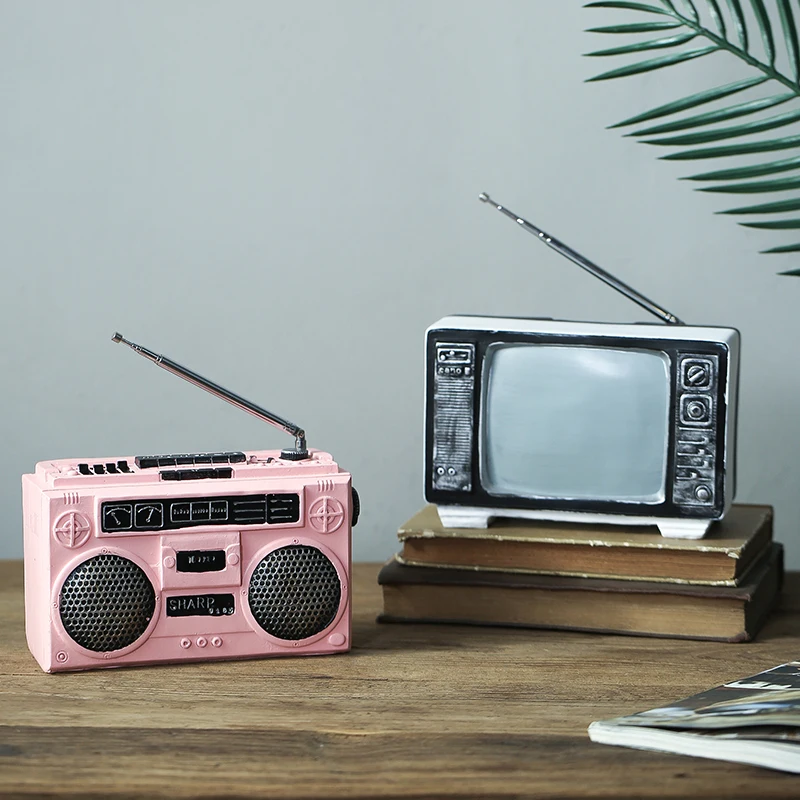 

Retro Vintage Recorder Television Model Home Decorations Bedroom Cafe Clothing Store Office Restaurant Desktop Display Crafts Gi