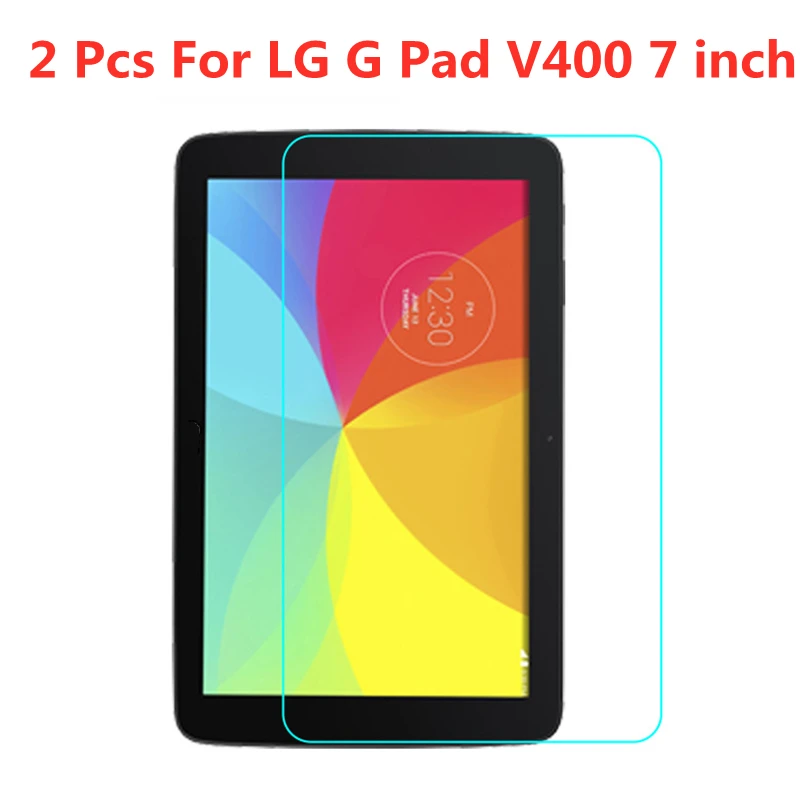 

2 Pcs 9H Tablet Tempered Glass Film For LG G Pad V400 7.0 inch Screen Protector film