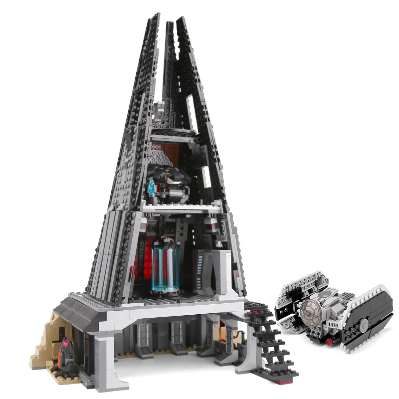 Новая модель замка Дарта Вейдера из серии Звездных Войн 05152, набор строительных блоков, совместимых 75251 классических игрушек для детей