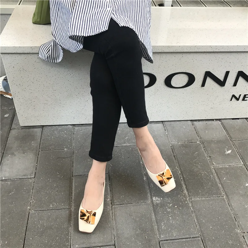 

Shoes Women's Flat Heel Grandma Shoes 2020 Spring New Style Pointed Flat Side Scoop Bootie Women's Low-Cut Soft-Sole Ladies' Sho