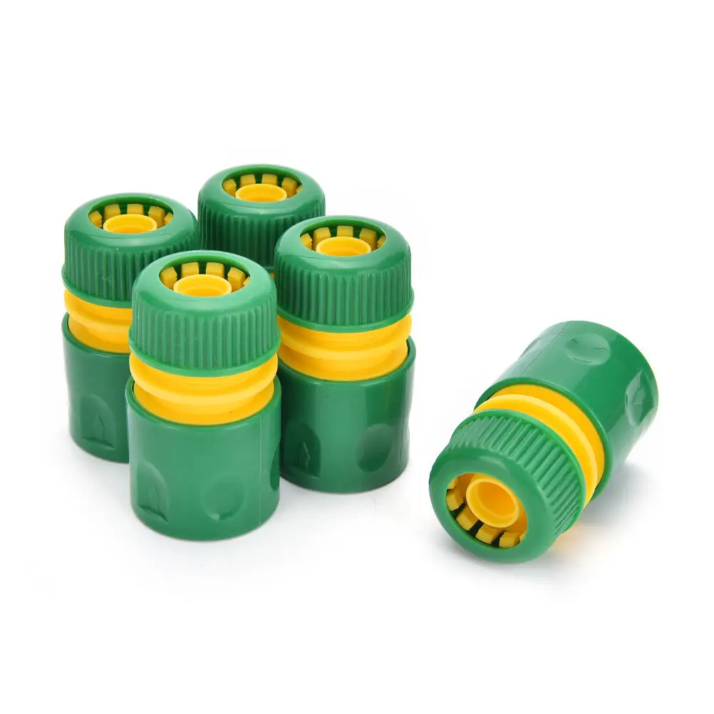 

34mm 1/2" Hose Pipe Fitting Set Quick green/Yellow Water Connector Adaptor Garden Lawn Tap Water Pipe Connector