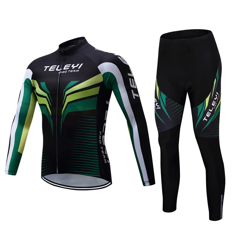 Jersey and Pants 10 Зимние термальные флисовые горные наборы одежды для велосипедистов Мужская одежда для велоспорта наборы велосипедная Джерси Костюм Экипировка для велоспорта Униформа платье - Цвет: Jersey and Pants 10