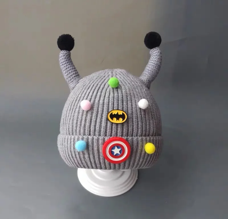 Золотой Toddle KId Girl&Boy Babyhat Warm Winter Knit Newborn Photography Props Clothes Beanies Fashion Casual B - Цвет: Золотой