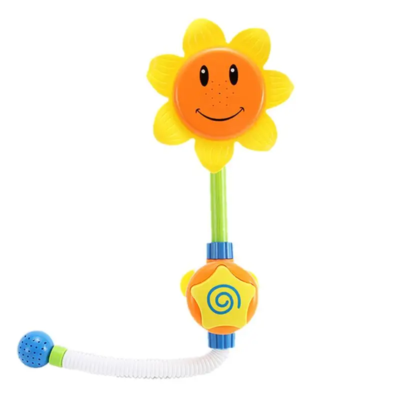 1 шт. детская забавная водяная игра Ванна игрушка Ванна для купания смеситель для душа Подсолнух Спрей Вода плавание ванная ванна игрушки для детей ZXH - Цвет: yellow shou dong