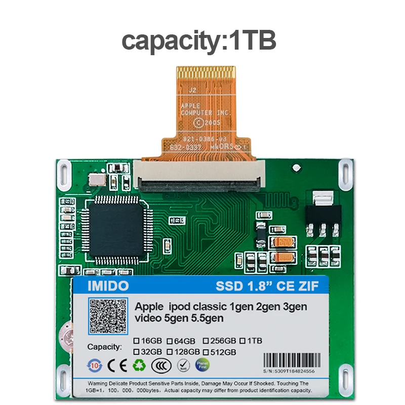 NEW 1TB solid state drivese For iPod Classic 3Gen REPLACE MK1634GAL MK1231GAL HS12YHAMK1634GAL Ipod HDD hard disk | Компьютеры и офис