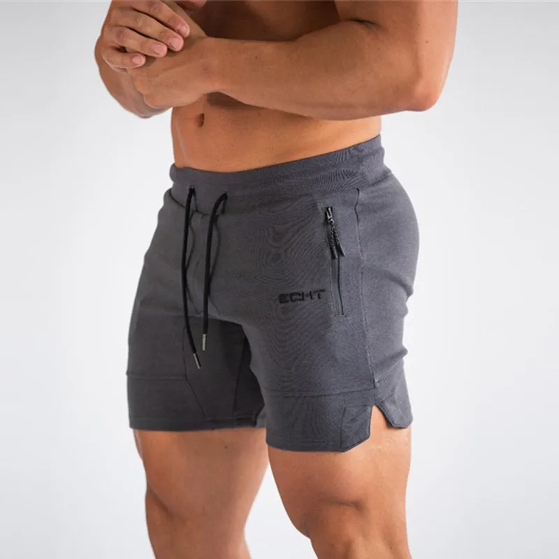 2022 New Zip pocket men shorts Fitness Gyms Shorts Summer Running Short Pants Male Jogger Workout Beach Brand sports shorts men mens casual shorts