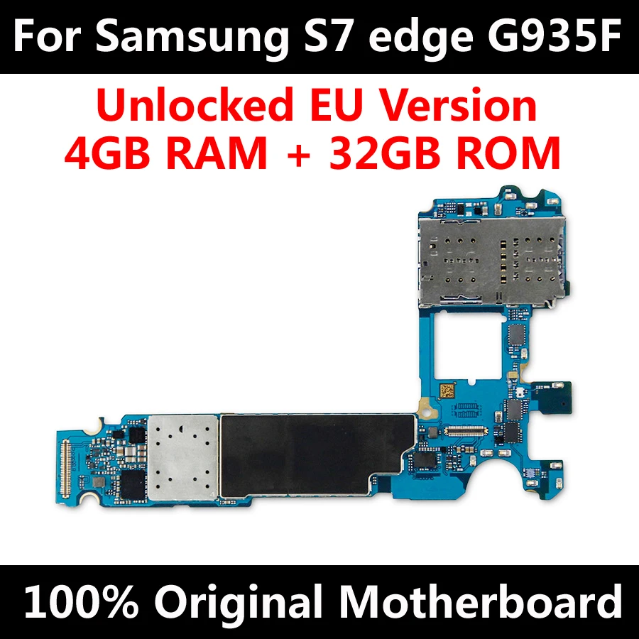 Версия ЕС для Samsung Galaxy S7 edge G935F оригинальная материнская плата разблокирована