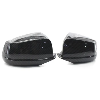 

Left Right Carbon Fiber Printed Door Side Mirror Cover Caps For BMW F10 F11 5 Series 11-13 Pre-LCI 51167216369, 51167216370