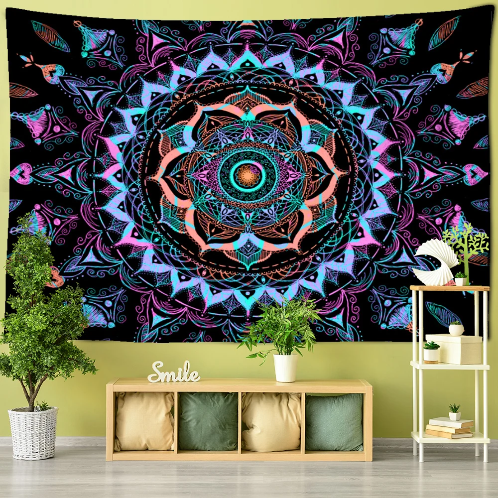 Indian Mandala Tapestry Wall Hanging Sandy Beach Throw Rug Blanket Camping Tent Travel Mattress Bohemian Sleeping Pad