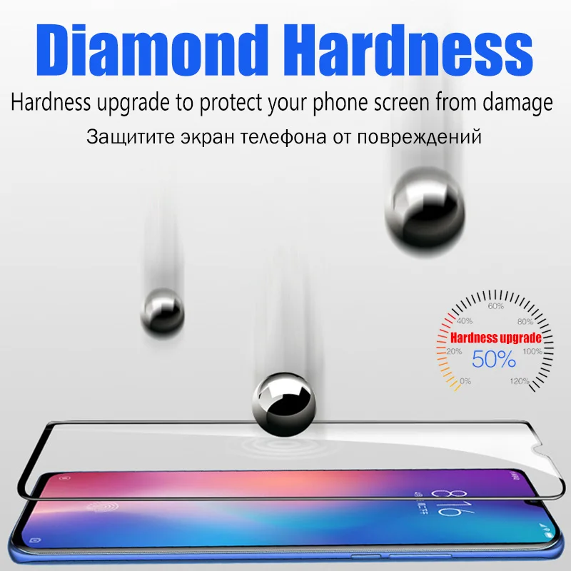 99D защитная плёнка полностью покрывающая экран для Xiaomi Mi 10 10T 9 se Honor 8 Lite закаленное